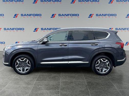 Lagoon Blue 2022 Hyundai SANTA FE HEV SEL Premium