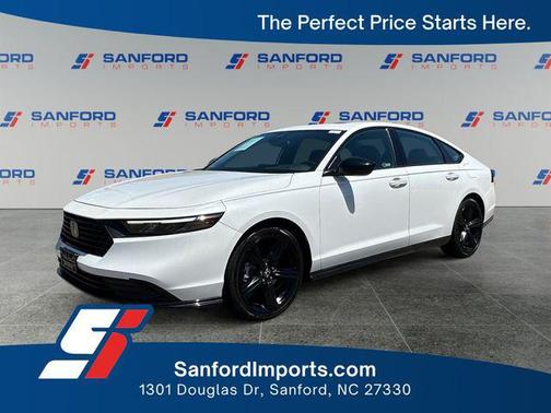Platinum White Pearl 2024 Honda Accord Hybrid Sport-L