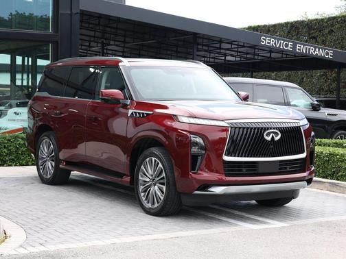 Coulis Red 2025 INFINITI QX80 Luxe