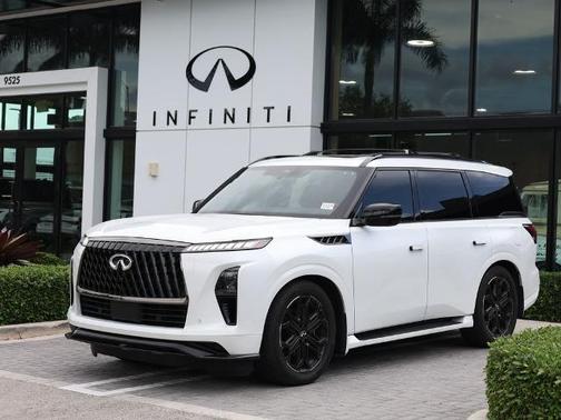 Radiant White 2026 INFINITI QX80 SPORT