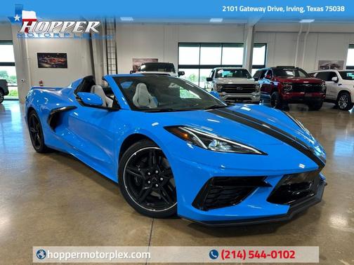 Rapid Blue 2022 Chevrolet Corvette Stingray w/2LT