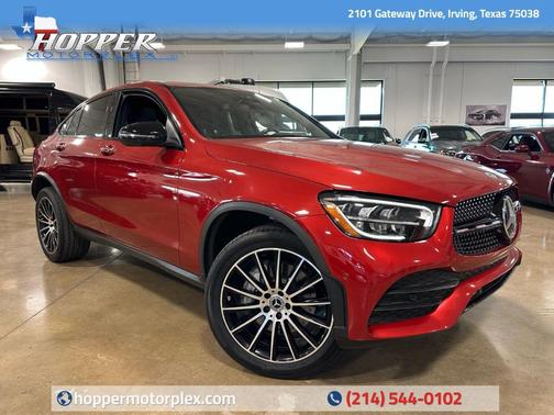 MANUFAKTUR Cardinal Red Metallic 2022 Mercedes-Benz GLC 300 4MATIC Coupe SUV