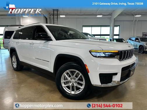Bright White Clearcoat 2023 Jeep Grand Cherokee L Laredo SUV
