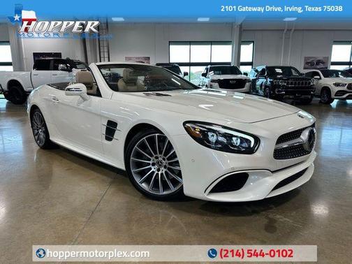 White 2020 Mercedes-Benz SL 550 Base Convertible