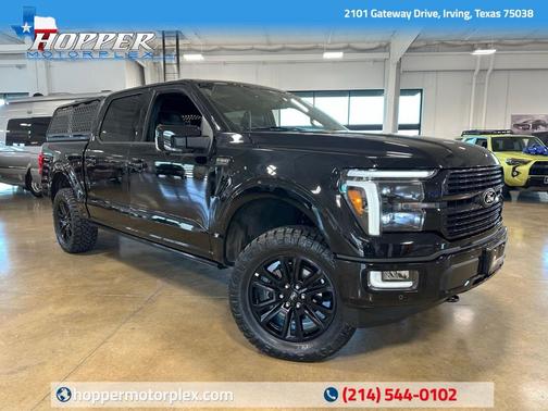Agate Black Metallic 2024 Ford F-150 Platinum Truck