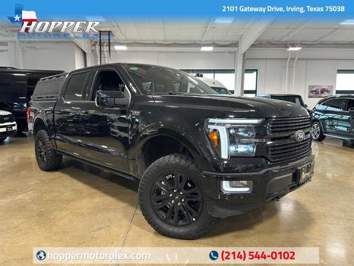 Agate Black Metallic 2024 Ford F-150 Platinum Truck