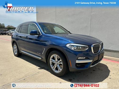 Phytonic Blue Metallic 2018 BMW X3 xDrive30i