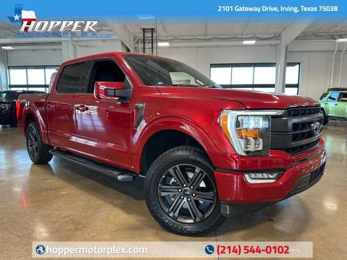 Red Metallic 2022 Ford F-150 Lariat Truck