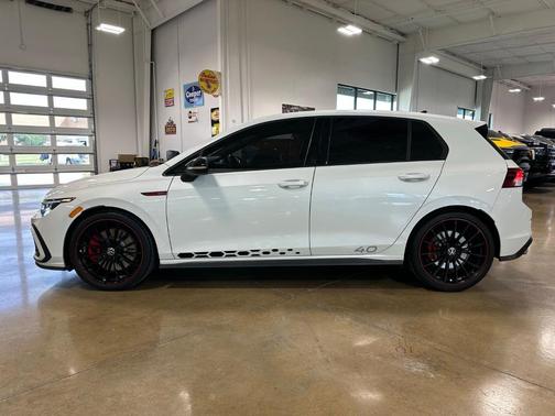 Opal White / Black Roof 2023 Volkswagen Golf GTI 2.0T 40th Anniversary Edition