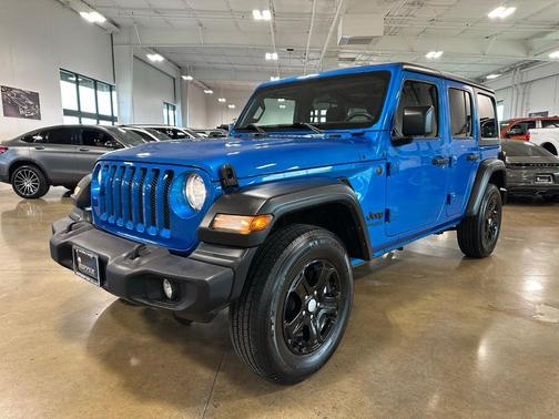 Hydro Blue Pearl 2022 Jeep Wrangler Unlimited Sport