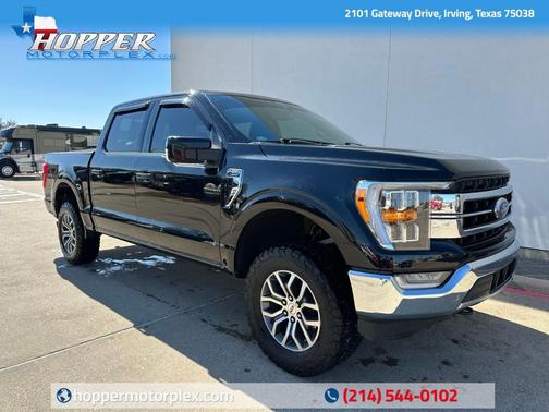 Agate Black Metallic 2021 Ford F-150 Lariat Truck