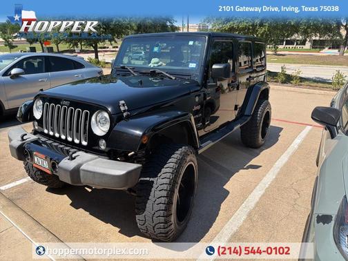 Black Clearcoat 2018 Jeep Wrangler JK Unlimited Sahara