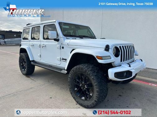 Bright White Clearcoat 2022 Jeep Wrangler Unlimited Sahara SUV