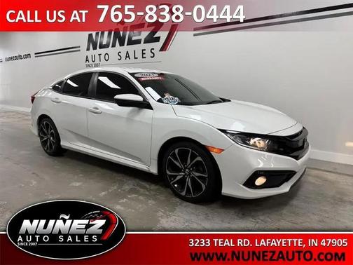 Platinum White Pearl 2021 Honda Civic Sport