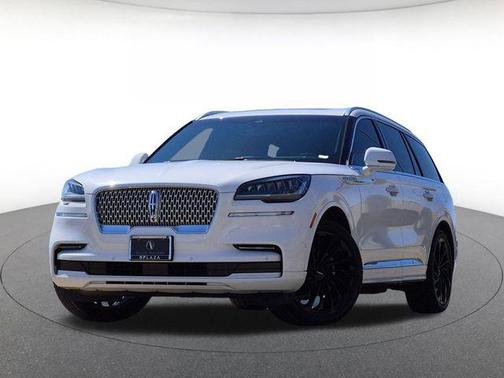 Pristine White Metallic Tri-Coat 2022 Lincoln Aviator Reserve