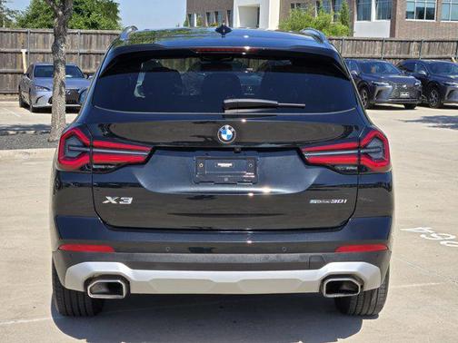 Black Sapphire Metallic 2022 BMW X3 sDrive30i