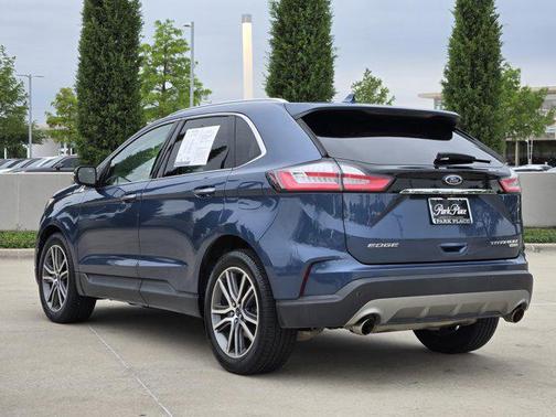 Blue Metallic 2019 Ford Edge Titanium
