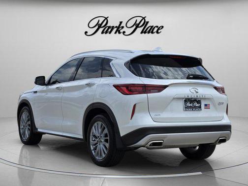 Radiant White 2025 INFINITI QX50 Luxe AWD