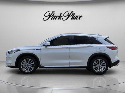 Radiant White 2025 INFINITI QX50 Luxe AWD