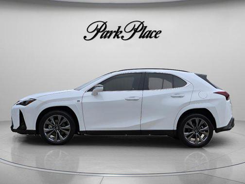 Ultra White with Obsidian Roof 2025 Lexus UX 300h F SPORT Design