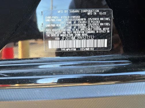 Black 2023 Subaru Crosstrek Limited