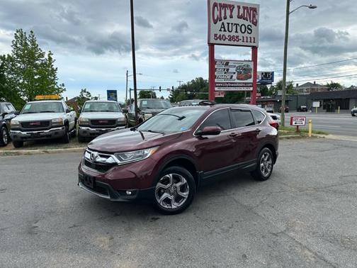 Burgundy 2017 Honda CR-V EX-L