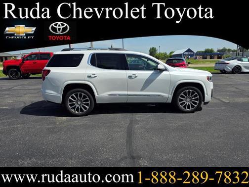 White Frost Tricoat 2021 GMC Acadia Denali