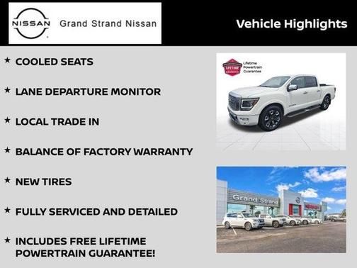 Pearl White Metallic 2024 Nissan Titan Platinum Reserve