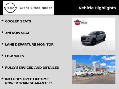 Aspen White Tricoat 2025 Nissan Armada Platinum
