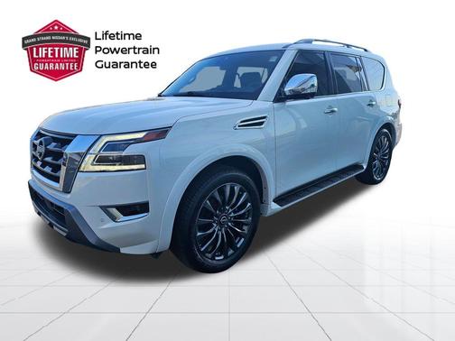Aspen White 2023 Nissan Armada Platinum