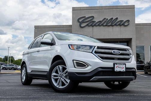 White Platinum Tri-Coat Metallic 2015 Ford Edge SEL