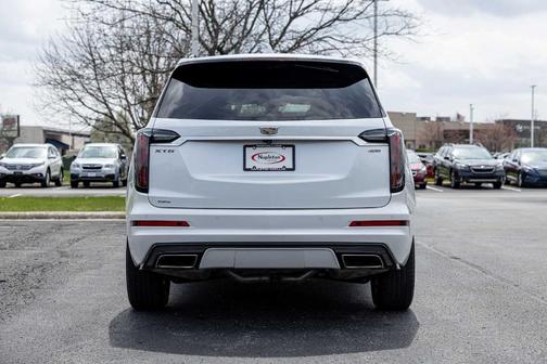 Crystal White Tri-Coat 2024 Cadillac XT6 Sport AWD