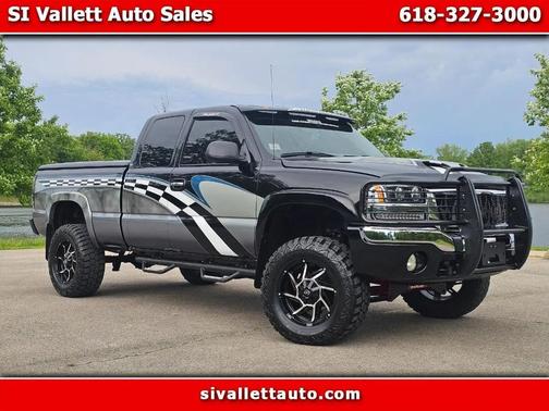Black 2003 GMC Sierra 1500 SLT Extended Cab
