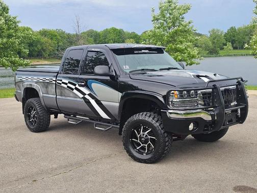 Black 2003 GMC Sierra 1500 SLT Extended Cab
