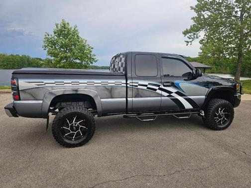 Black 2003 GMC Sierra 1500 SLT Extended Cab