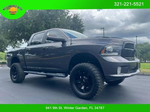 Granite Crystal Metallic Clearcoat 2017 RAM 1500 Night Crew Cab 4x4 5'7' Box