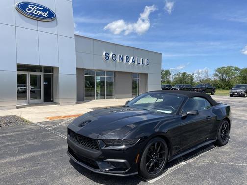 Shadow Black 2025 Ford Mustang EcoBoost Premium