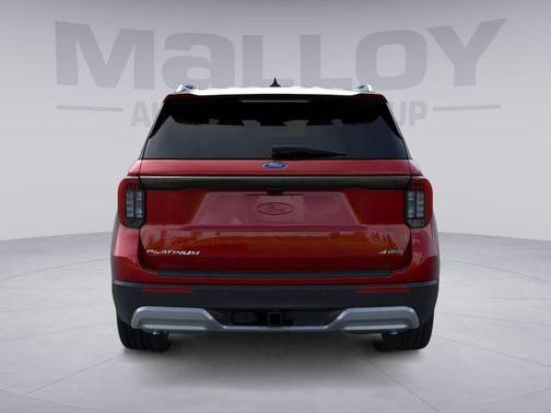 Rapid Red Metallic Tinted Clearcoat 2026 Ford Explorer Platinum