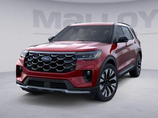 Rapid Red Metallic Tinted Clearcoat 2026 Ford Explorer Platinum