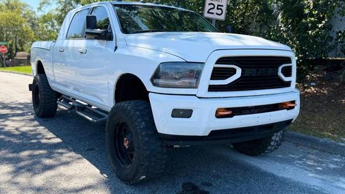 Bright White Clearcoat 2018 RAM 2500 Laramie Mega Cab 4x4 6'4' Box