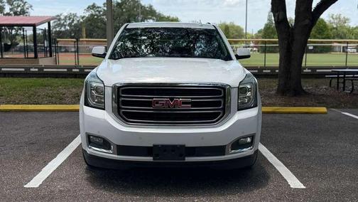 White Frost Tricoat 2017 GMC Yukon SLT
