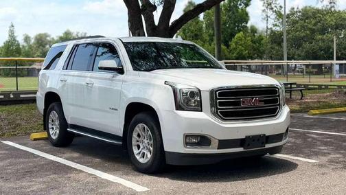 White Frost Tricoat 2017 GMC Yukon SLT