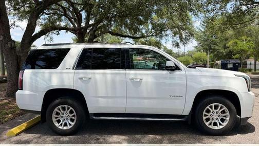 White Frost Tricoat 2017 GMC Yukon SLT