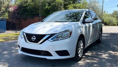 White 2019 Nissan Sentra SV