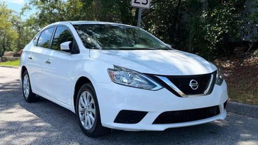 White 2019 Nissan Sentra SV