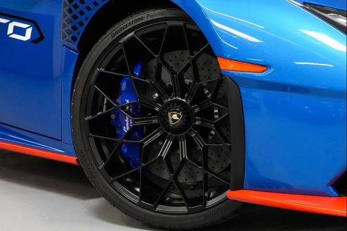 Blu Eleos Metallic 2022 Lamborghini Huracan STO Coupe