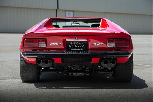 Red 1973 DeTomaso Pantera
