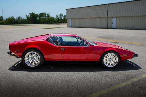 Red 1973 DeTomaso Pantera