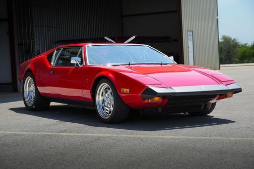 Red 1973 DeTomaso Pantera