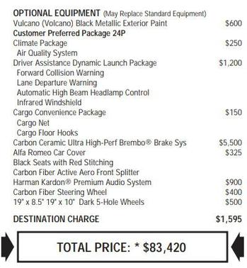 2017 Alfa Romeo Giulia Quadrifoglio